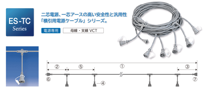 HASEGAWA(長谷川製作所) 分岐ケーブル ESTシリーズ 30m 防水ソケット